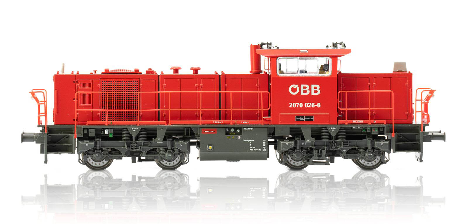 095-JC10770 - H0 - Diesellok Rh 2070 "Wortmarke", ÖBB, Ep. V - AC